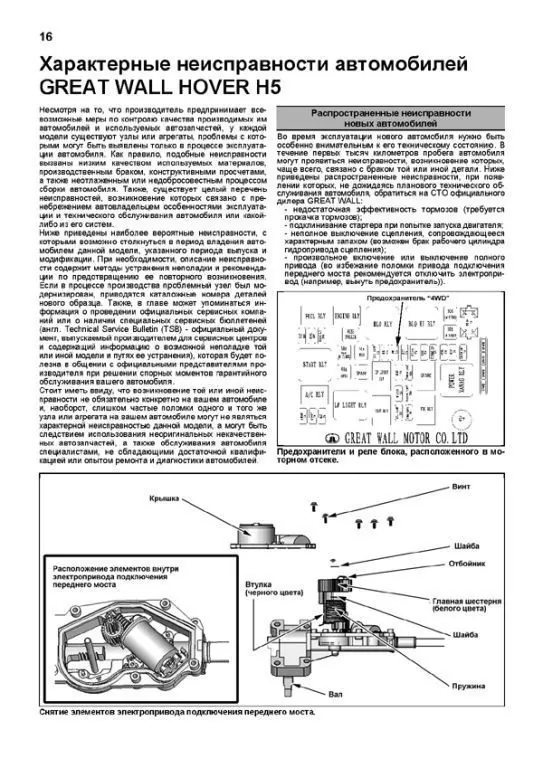 Книга: GREAT WALL HOVER H5 (б) с 2010 г.в., рем., экспл., то, сер.ПРОФ. | Легион-Aвтодата