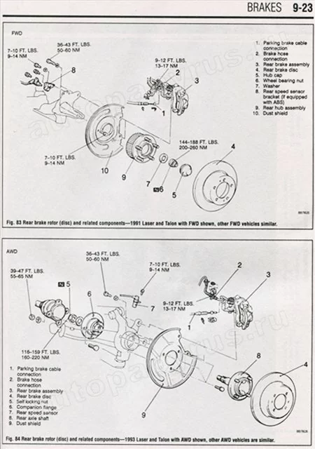 Книга: MITSUBISHI ECLIPSE / EAGLE TALON / PLYMOUTH LASER (б) 1990-1994 г.в., рем., то | Haynes