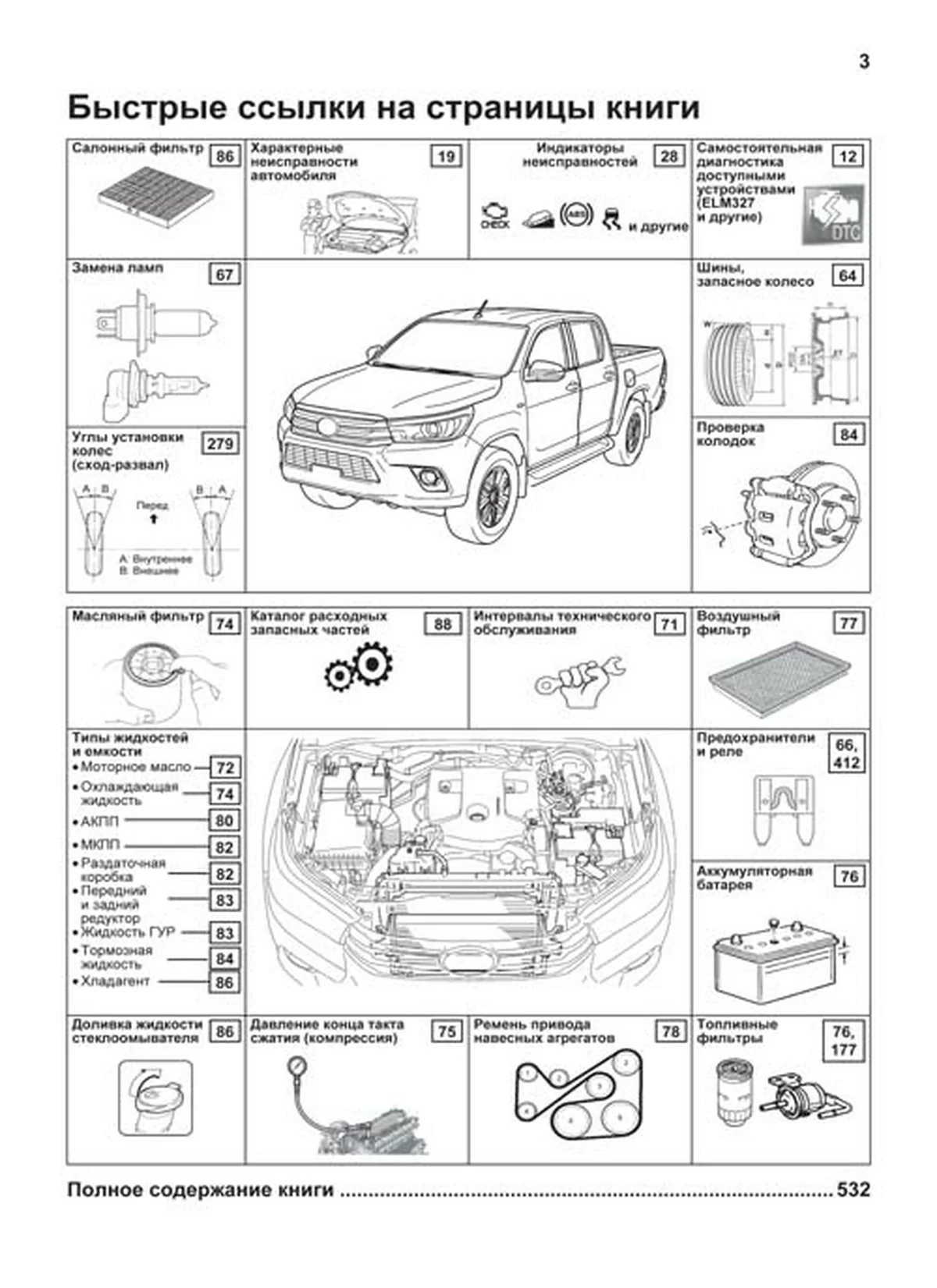 Книга: TOYOTA HILUX (д) с 2015 + рест. с 2017 и 2020 г.в., рем., экспл., то + каталог деталей, сер.ПРОФ. | Легион-Aвтодата