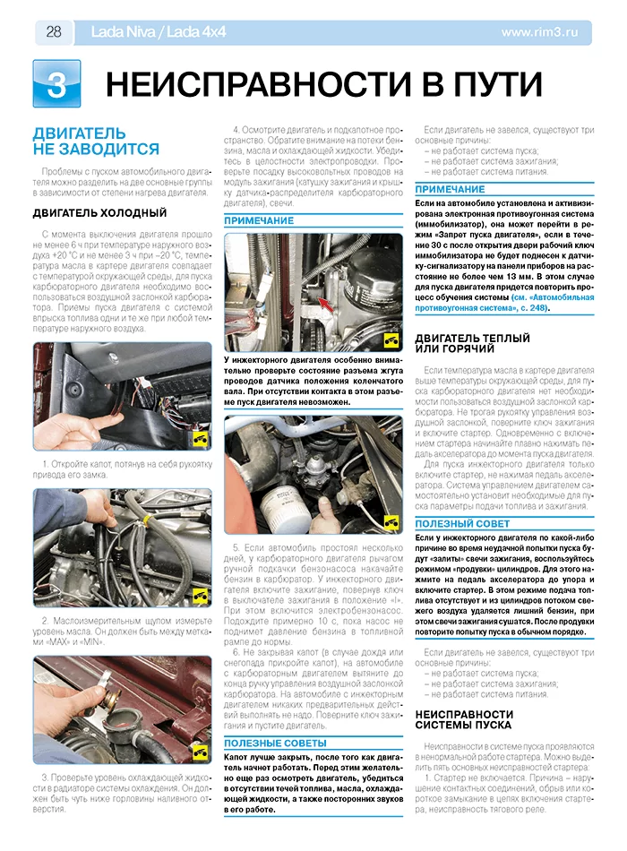 Книга: LADA NIVA / LADA 4x4 / ВАЗ-21213-214i (б) с 1994, рест. с 2009 г.в. рем., экспл., то + каталог деталей, ЦВЕТ. фото., сер. РБП | Третий Рим