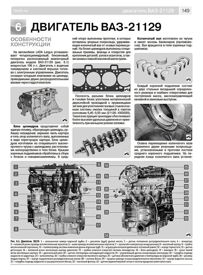 Книга: LADA LARGUS 2 / LARGUS 2 CROSS (б) с 2016 г.в., рем., экспл., то, Ч/Б фото., сер. ШАР | Третий Рим