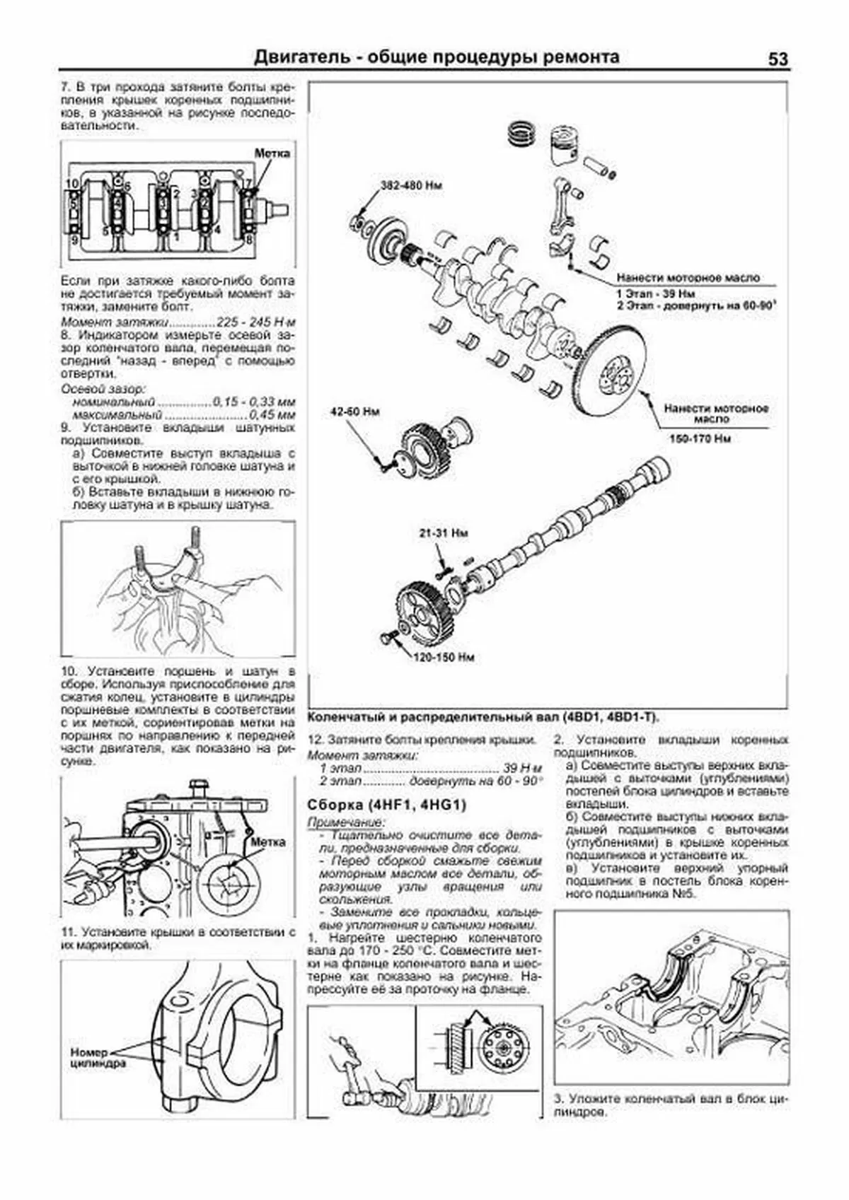 Книга: Двигатели ISUZU (4HF1 / 4HG1 / 4BB1 / 6BB1 / 4BD1 / 4BD1-T / 6BD1 / 6BD1-T / 4BG1 / 4BG1-T / 6BG1 / 6BG1-T) (д), рем., экспл., то, сер.ПРОФ. | Легион-Aвтодата