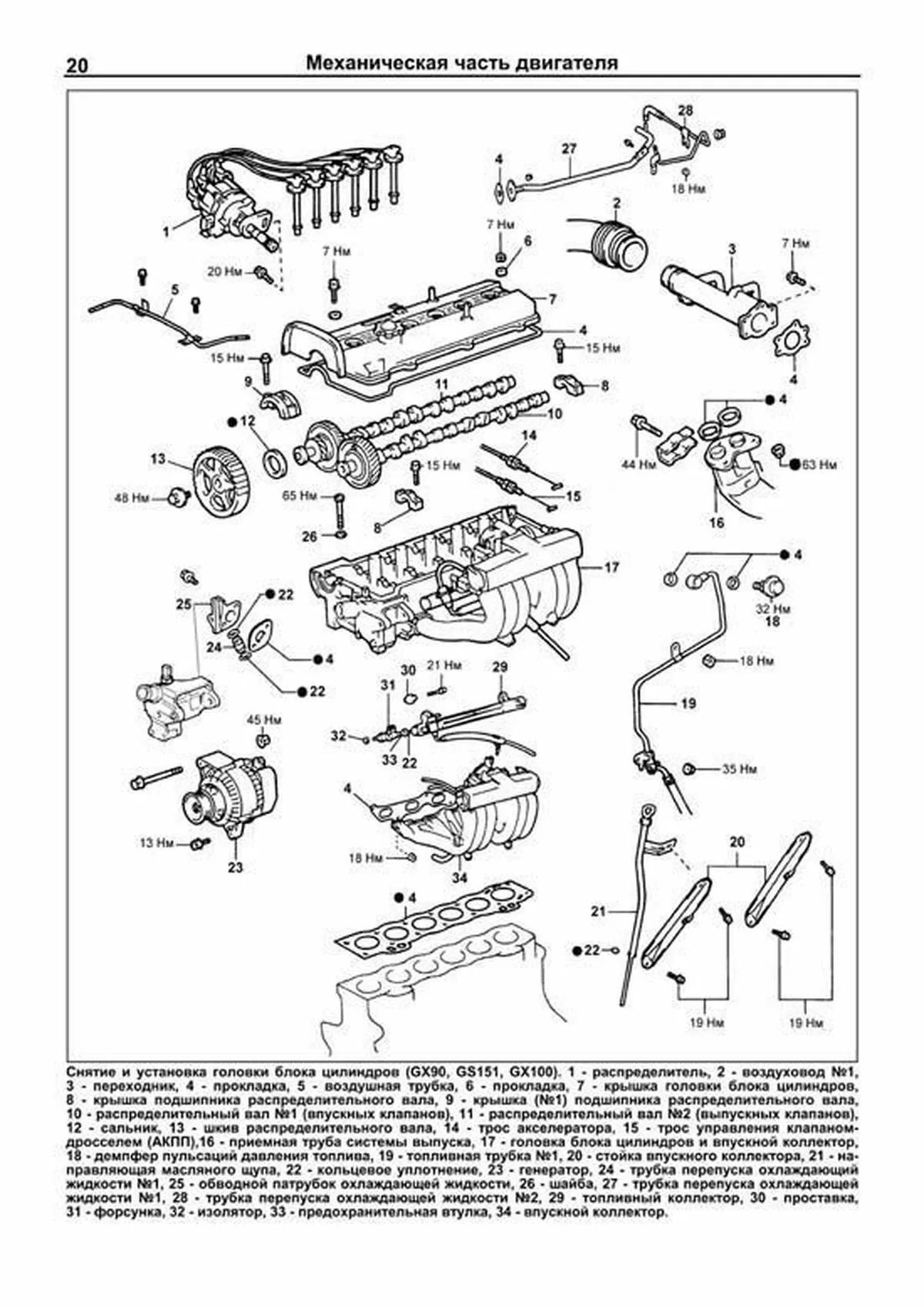 Книга: Двигатели TOYOTA 1G-FE, рем., то | Легион-Aвтодата