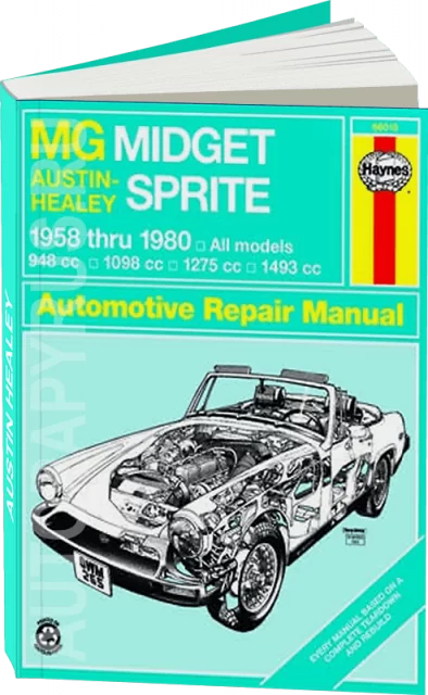 Книга: AUSTIN-HEALEY SPRITE / MG MIDGET (б) 1958-1980 г.в., рем., экспл., то | Haynes