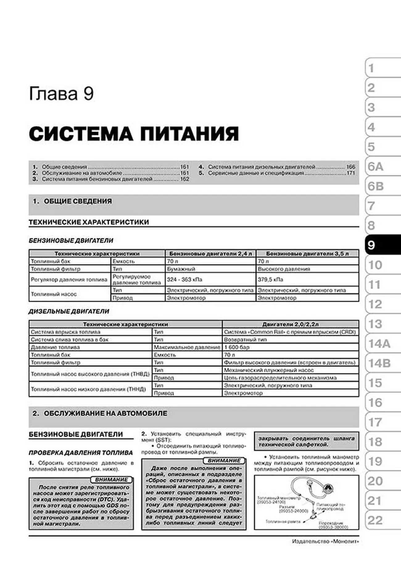 Книга: KIA SORENTO (б , д) с 2009 + рест. с 2012 г.в., рем., экспл., то, сер. ЗС | Монолит
