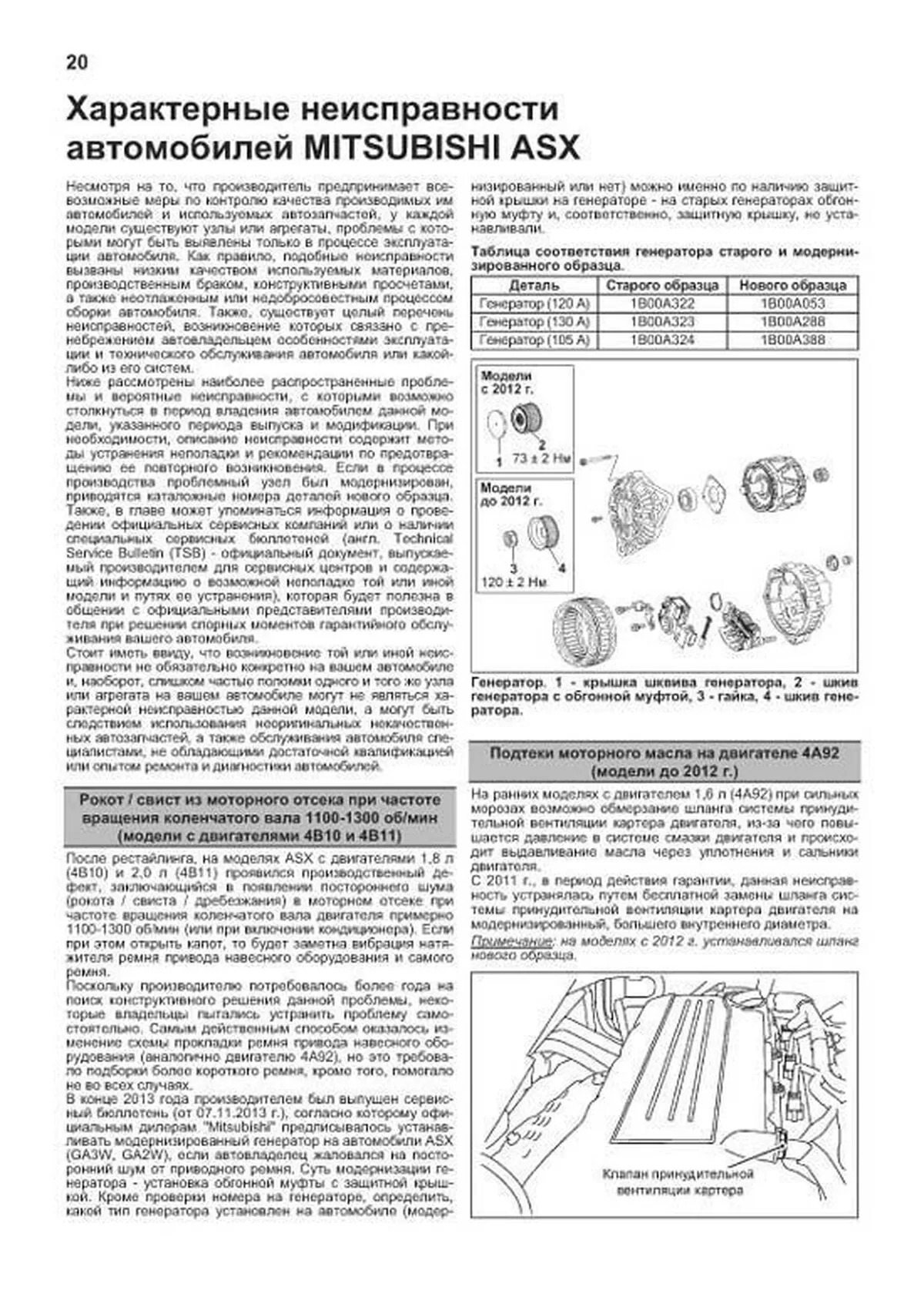 Книга: MITSUBISHI ASX (б) с 2010 + рест. с 2013 г.в. рем., экспл., то, сер.ПРОФ. | Легион-Aвтодата