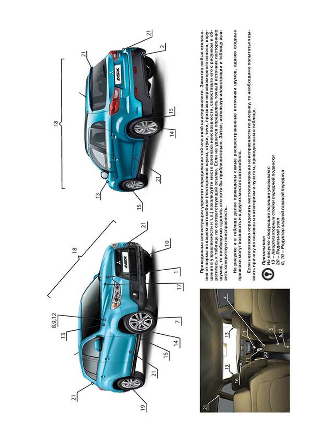 Книга: MITSUBISHI ASX / RVR / OUTLANDER SPORT (б , д) c 2010 + рест. с 2012 и с 2015 г.в., рем., экспл., то | Монолит