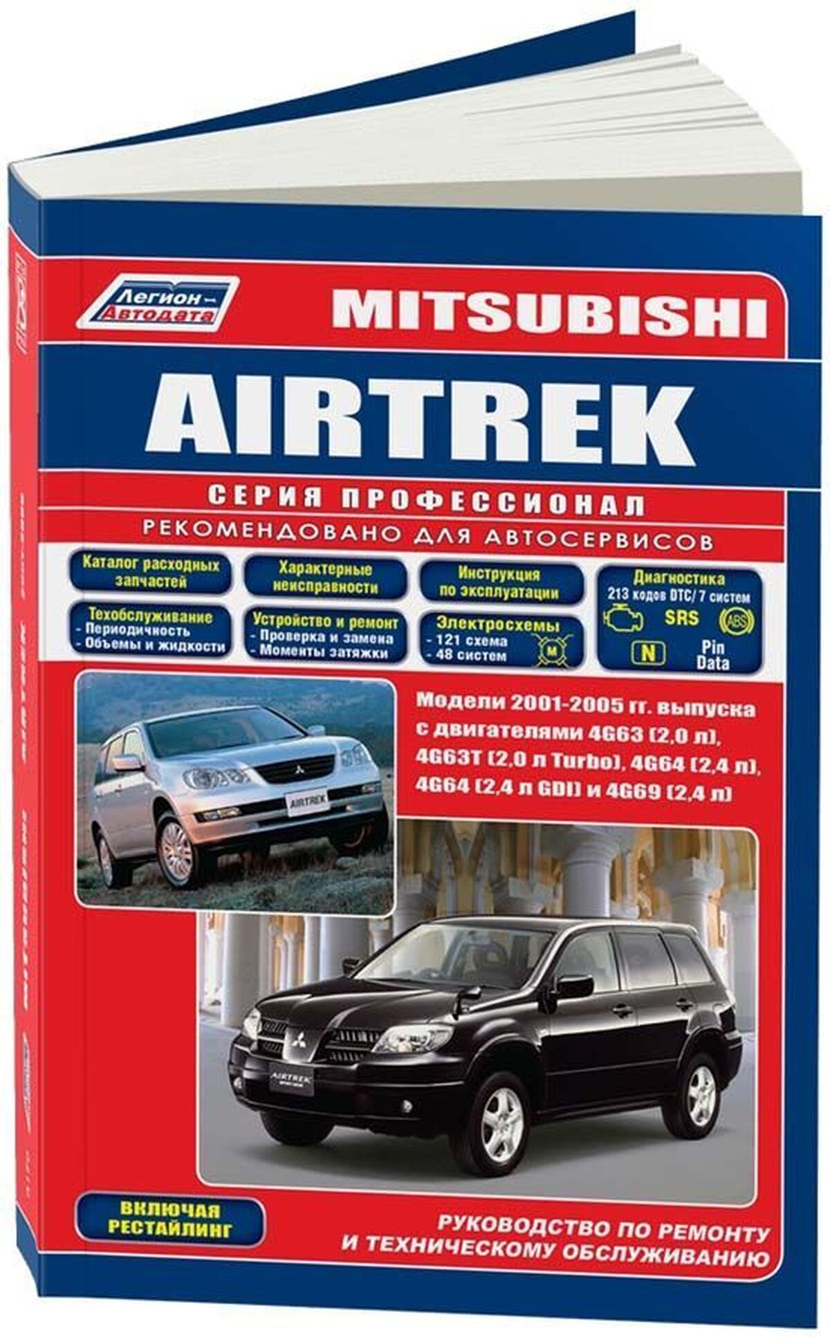 MITSUBISHI AIRTREK бензин 2001-2005 г.в. - подробное руководство по техническому обслуживанию и ремонту, инструкция по эксплуатации, электрические схемы