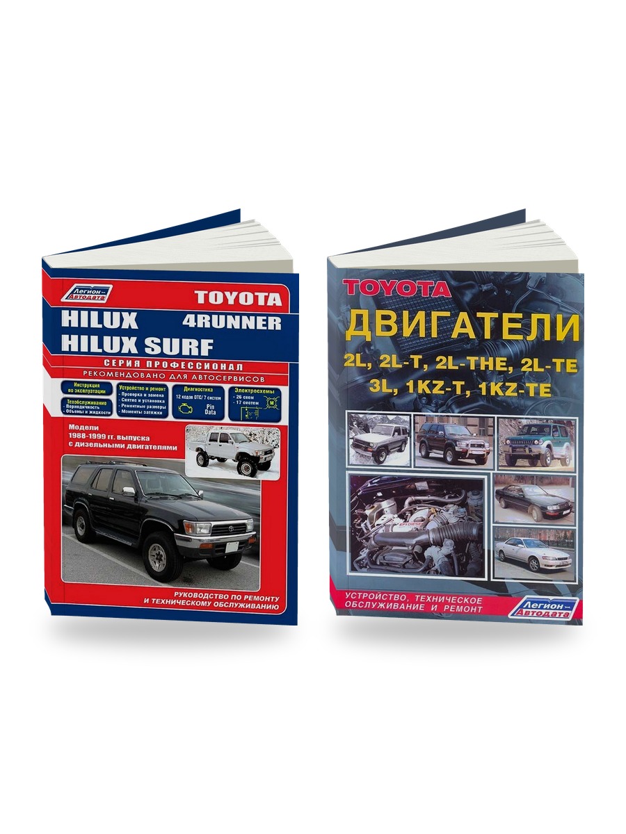 Комплект литературы по ремонту и обслуживанию Toyota 4-Runner / Hilux Surf 1988-1999 года выпуска