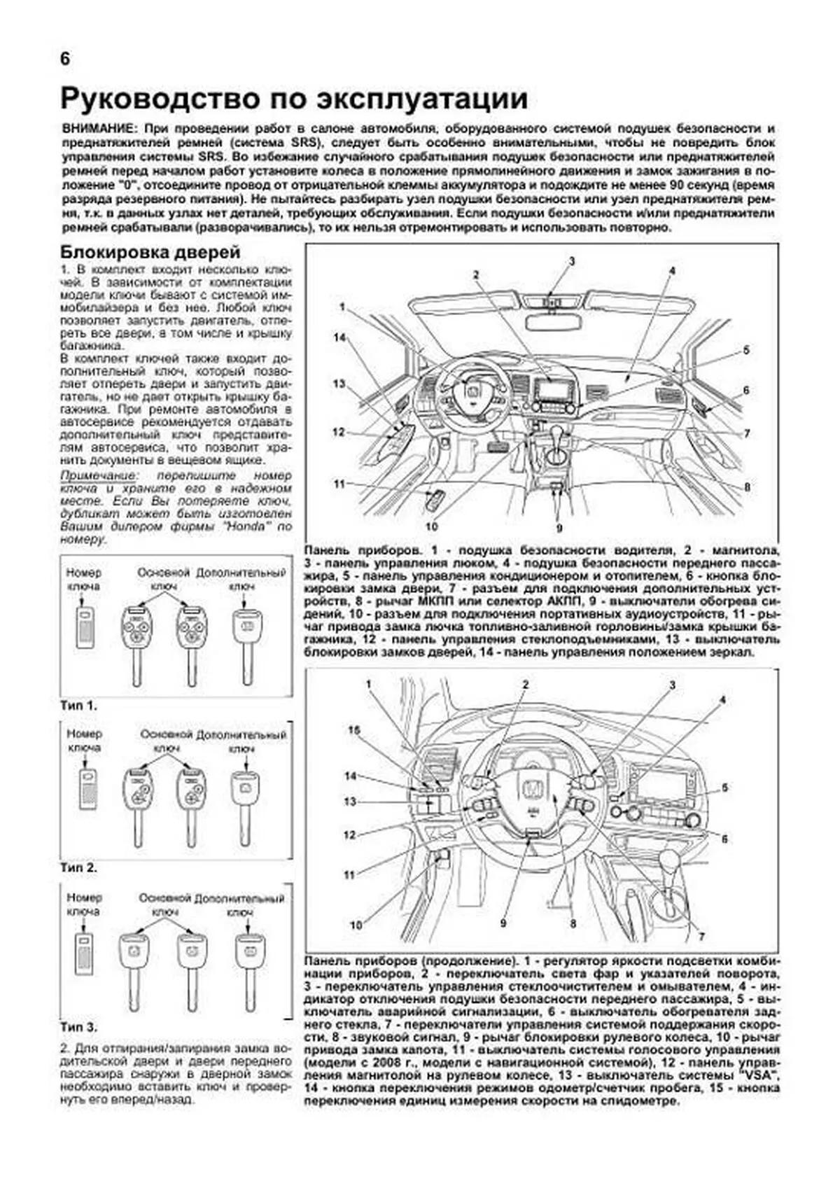 Книга: HONDA CIVIC (4D) (б) с 2006 г.в., рем., экспл., то | Легион-Aвтодата