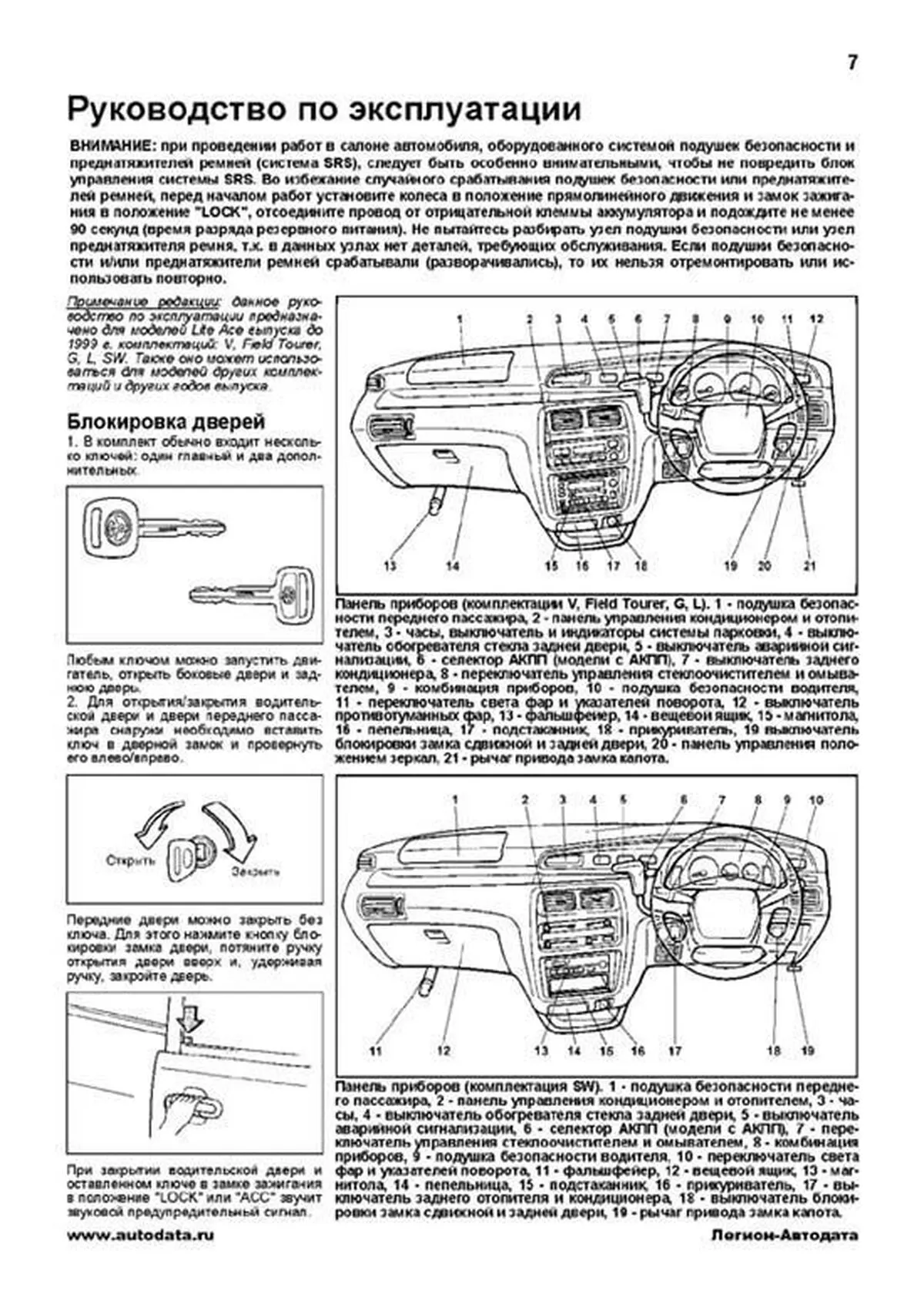 Книга: TOYOTA LITE-ACE / TOWN-ACE / NOAH  2WD и 4WD (б , д) 1996-2004 г.в., рем., экспл., то, сер.ПРОФ. | Легион-Aвтодата