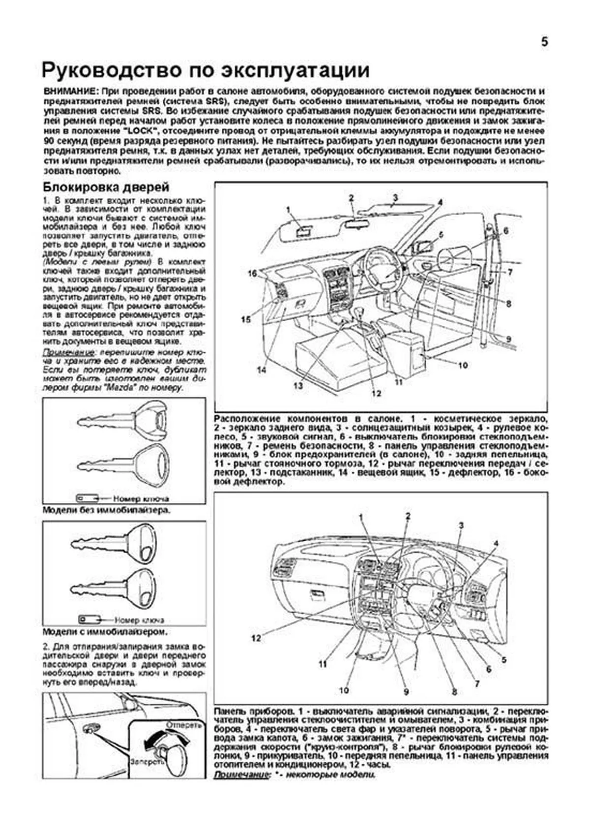 Руководства по эксплуатации, обслуживанию и ремонту Mazda 626