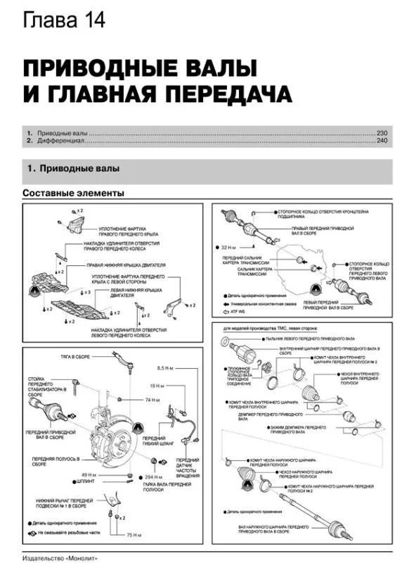 Книга: TOYOTA CAMRY (б) с 2011 г.в., рем., экспл., то, сер. ЗС | Монолит