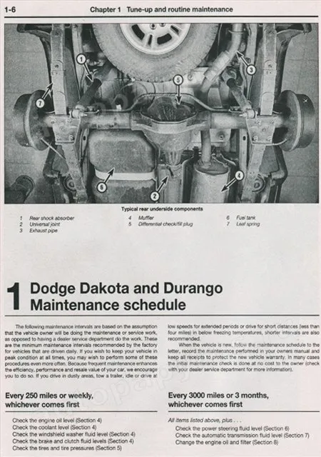 Книга: DODGE DURANGO / DAKOTA 2000-2003 г.в., рем., экспл., то | Haynes