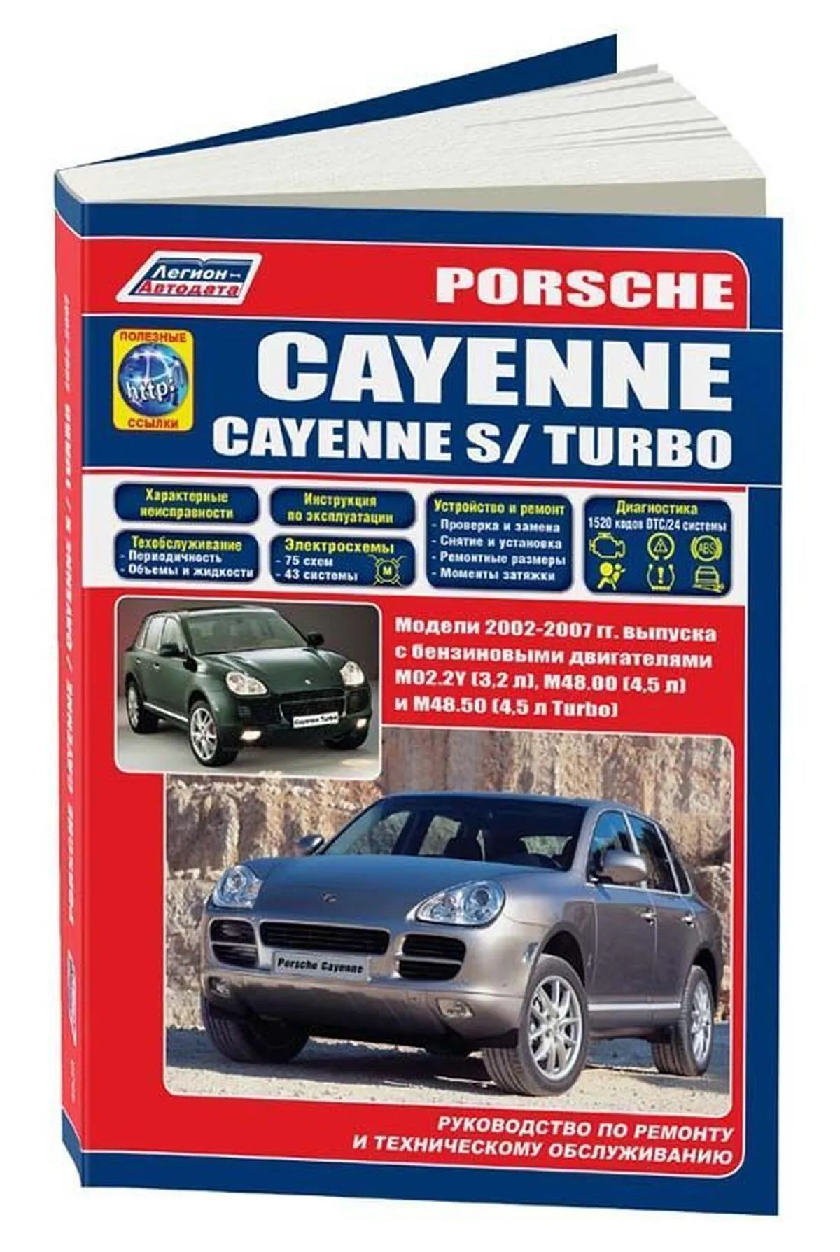 Автокнига: руководство / инструкция по ремонту и эксплуатации PORSCHE  CAYENNE / CAYENNE S / CAYENNE TURBO (ПОРШЕ КАЙЕН) бензин 2002-2007 года  выпуска, 9785-88850-584-7, издательство Легион-Aвтодата - Легион-Aвтодата