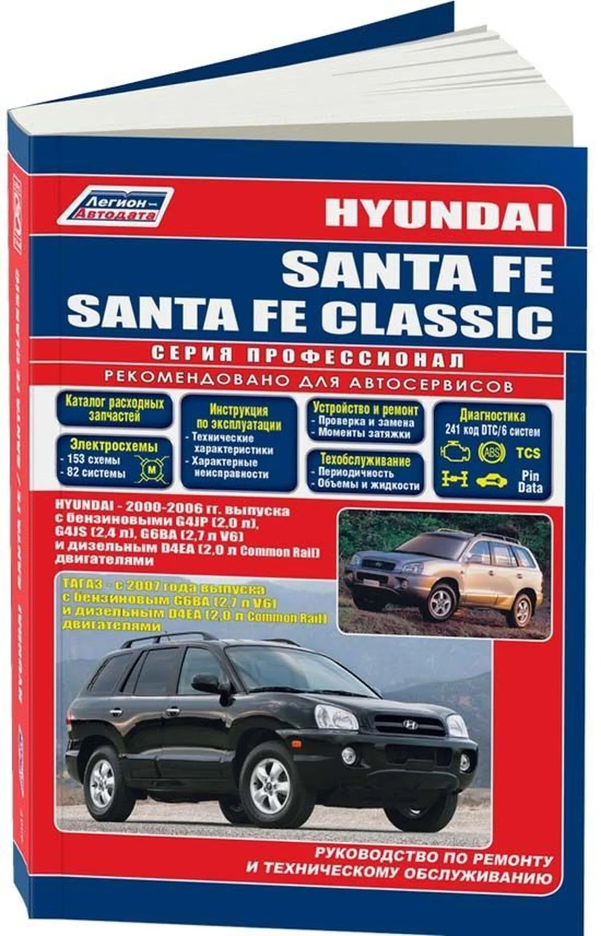 Книга: HYUNDAI SANTA FE (б) 2000-2006 г.в., рем., экспл., то |  Легион-Aвтодата