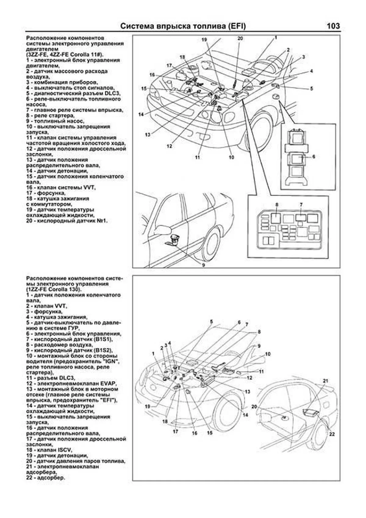 Книга: Двигатели TOYOTA 1ZZ-FE / 2ZZ-GE / 3ZZ-FE / 4ZZ-FE рем., то | Легион-Aвтодата