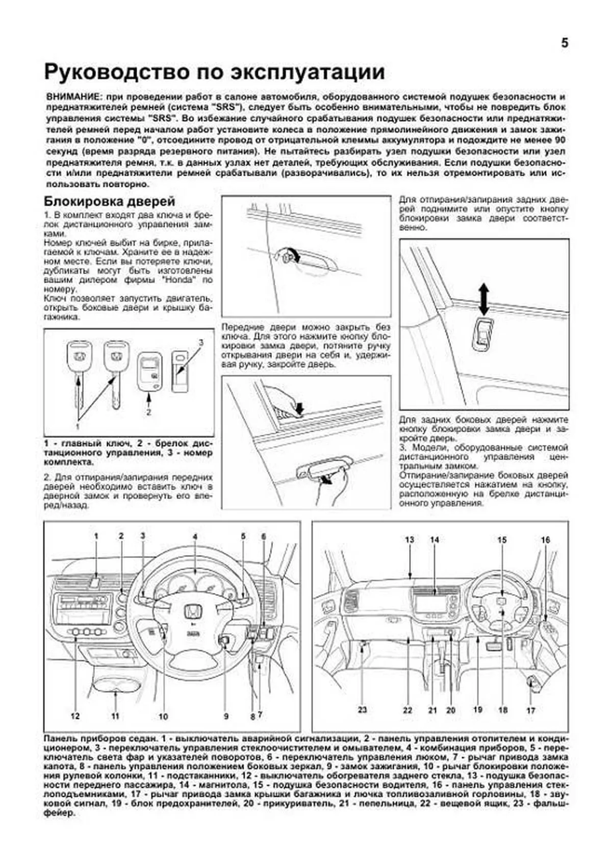 Книга: HONDA CIVIC / CIVIC FERIO RHD (б) 2000-2005 г.в., рем., экспл., то | Легион-Aвтодата